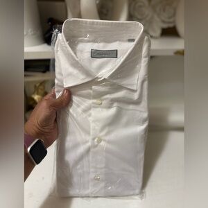 Canali Italian Classic White Dress Shirt